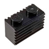 1x2 Brick with Grille Black (1 each) - Bricks
