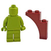 1x3x3 Reddish Brown Brick Arch (1 each) - Bricks