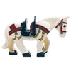 Minifig White Horse with Brown Body Strap - Animals