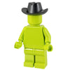 Minifig Black Cowboy Hat - Headgear