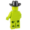 Minifig Black Cowboy Hat - Headgear