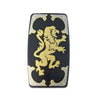 Minifig Black Roman Shield with Gold Lion - Shield