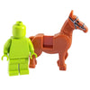 Minifig Pack Horse - Reddish Brown - Animals