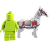 Minifig Pack Horse - Light Grey - Animals