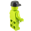 Minifig Black Patrol/Baseball Cap - Headgear