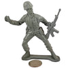 Large Army Soldier Throwing Grenade - Grey - Collectable