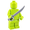 Minifig Cutlass Sword Grey - Sword