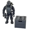 Minifig 3x3x3 Dark Gray Crate - Accessories