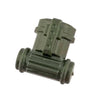 Minifig World War II Military Backpack with Gas Mask Canister - OD Green - Backpack