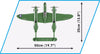 COBI World War II Lockheed P-38H Lightning (545 Pieces) - Airplanes