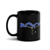 Brick Forces Heroes with Dark Knight Black Glossy Mug - 11oz