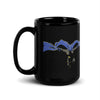 Brick Forces Heroes with Dark Knight Black Glossy Mug - 15oz