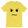 Brick Forces Angry Face Short-Sleeve Unisex T-Shirt - Yellow / S