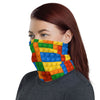 Brick Forces Colorful Brick Neck Gaiter - Printful Clothing