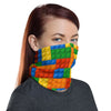 Brick Forces Colorful Brick Neck Gaiter - Printful Clothing