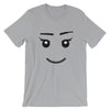 Brick Forces Girl Face Short-Sleeve Unisex T-Shirt - Silver / S