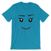 Brick Forces Girl Face Short-Sleeve Unisex T-Shirt - Aqua / S