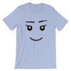 Brick Forces Girl Face Short-Sleeve Unisex T-Shirt - Heather Blue / S