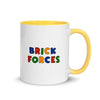 Brick Forces Heroes Mug with Color Inside - Printful Clothing