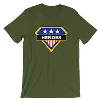 Brick Forces Heroes Short-Sleeve Unisex T-Shirt - Olive / S