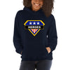 Brick Forces Heroes Unisex Hoodie - Navy / S - Printful Clothing