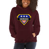 Brick Forces Heroes Unisex Hoodie - Maroon / S - Printful Clothing