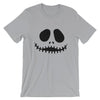 Brick Forces Jack Skellington Face Short-Sleeve Unisex T-Shirt - Silver / S