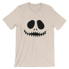 Brick Forces Jack Skellington Face Short-Sleeve Unisex T-Shirt - Soft Cream / S