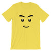 Brick Forces Jamesster Face Short-Sleeve Unisex T-Shirt - Yellow / S