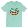Brick Forces Joker Face Short-Sleeve Unisex T-Shirt - Heather Mint / S