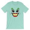 Brick Forces Joker Face Short-Sleeve Unisex T-Shirt - Heather Mint / S