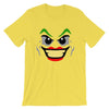 Brick Forces Joker Face Short-Sleeve Unisex T-Shirt - Yellow / S