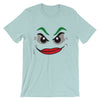 Brick Forces Joker Face Short-Sleeve Unisex T-Shirt - Heather Prism Ice Blue / XS