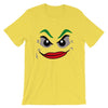 Brick Forces Joker Face Short-Sleeve Unisex T-Shirt - Yellow / S