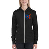 Brick Forces Logo Unisex Zip Hoodie - Solid Black Triblend / XS - Printful Clothing
