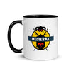 Brick Forces Medieval Mug with Color Inside - Black - Printful Clothing