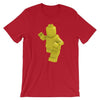 Brick Forces Minifig Short-Sleeve Unisex T-Shirt - Red / S