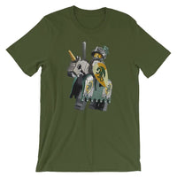 Brick Forces Mounted Knight Short-Sleeve Unisex T-Shirt - Olive / S