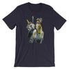 Brick Forces Mounted Knight Short-Sleeve Unisex T-Shirt - Navy / XS