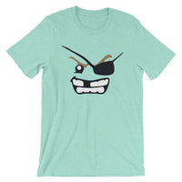 Brick Forces Pirate Face Short-Sleeve Unisex T-Shirt - Heather Mint / S