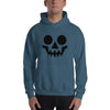 Brick Forces Skeleton Face Unisex Hoodie - Indigo Blue / S - Printful Clothing