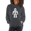 Brick Forces Skeleton Unisex Hoodie - Dark Heather / S - Printful Clothing