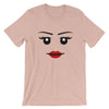 Brick Forces Wildstyle Face Short-Sleeve Unisex T-Shirt - Heather Prism Peach / XS