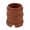 Minifig Barrel Brown Wooden - Dioramas