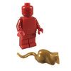 Minifig Bronze Rat - Animals