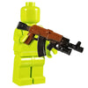 Minifig Colored AK47 with Grenade Launcher - Machine Gun