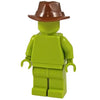 Minifig Cowboy Fedora or Outback Hat BROWN - Headgear