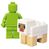 Minifig Cube Head Sheep - Animals