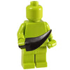 Minifig Curved Knife Black - Knife