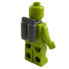 Minifig Dark Grey Twin SCUBA Dive Tanks - Accessories